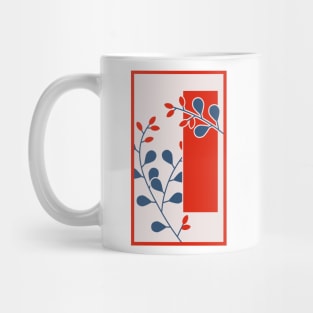 Bush Clover and Red Tanzaku Mug